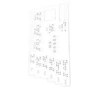 HIAKDOFT Braille Attention Card Acrylic Braille Label for Visual Impairment Aid Universal Blinder Card for Financial and Daily Use