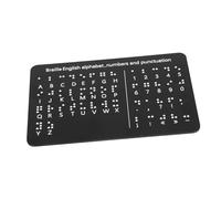 HIAKDOFT Braille Raised Dots Board for Alphabet and Numbers Beginner Learning Tool for Blind Boy Girl Robust Design for Educational Environments