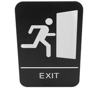 HIAKDOFT Braille Safety Signs Exit Sign Self Adhesive Unisex Disability for Business Restaurant Restroom Hotel