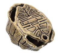 HIAKDOFT Brass Turtle Shell Keyring Pendant Unique Hanging Charm for DIY Crafts Versatile Tortoise Ornament Stylish Keychain Accessory Gift for Men and Women