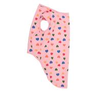 HIAKDOFT Breathable Cotton Pet Shirt Accessory Adorable Decorative Cat Costume for Small Pets Pink Heart Vest S