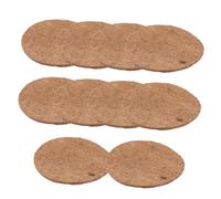 HIAKDOFT Breathable Palm Pigeon Nest Pads 10pcs 8.5 Inch Moisture-proof Bird Nesting Mats for Egg Laying and Pet Birds