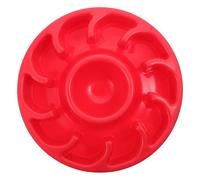 HIAKDOFT Bulge Pattern Slow Feeder Bowl for Dogs and Cats Choke Pet Eating Training Bowl Red Non Slip Design to Prevent Indigestion and Promote Healthy Slow Feeding