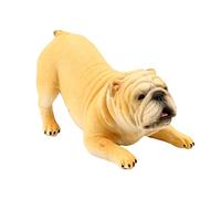 HIAKDOFT Bulldog Figurine Dog Model Ornament Realistic Imitation Dog Adornment for Boys and Girls Cognitive Development Lightweight Decor for Home Party and Early Education