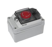 HIAKDOFT Button Box Plastic Control Box with Rotary Knob for Start Stop Emergency Stop Functions Heavy Duty Push Pull Switch
