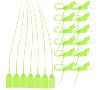 HIAKDOFT Cable Tie Labels 100Pcs Plastic Wire Clips with Anti-Counterfeiting Features for Securing Network Cables Clothes and Power Supply in Garage and Office