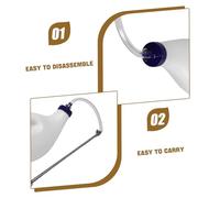 HIAKDOFT Calf Nursing Bottle with Metal Rod Precise Feeding Tube for Newborn Lambs and Goats Easy-Clean Milk Feeder for Colostrum Robust Animal Bottle Feeder for Farm Use