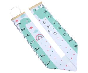HIAKDOFT Canvas Height Measure Chart with Cute Animal Design Removable Wall Hanging Growth Ruler for Boys and Nordic Style Photo Prop for Nursery and Bedroom Decoration