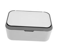 HIAKDOFT Capacity Wipes Dispenser Box with Dustproof Cover Reusable Wipe Holder for Dry and Wet Tissue Storage Organizer for Home Bathroom and Travel in Dark Gray