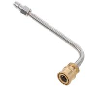 HIAKDOFT Car Wash Water Gun Elbow Radiator Hose Spray Wand Backpack Sprayer Parts Gutter Cleaning Tool High Pressure Extension Wand for Car Pressure Washer Extension Gutter Wand Brass
