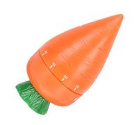HIAKDOFT Carrot Shaped Mechanical Kitchen Timer Cute Countdown Reminder for Cooking Baking Studying Exercise Easy One-button Operation Visual Countdown Accurate Timing