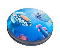 HIAKDOFT Cartoon Hand Drum with Underwater Sea World Pattern Rope Edged Percussion Instrument for Adults Fun Music to Develop Hand Strength and Musical Talent