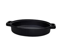 HIAKDOFT Cast Iron Non-Stick Round Pot for Household Cooking Stew and Stir-Fry Pan for Hot Pot Bacon Steak Suitable for Home Restaurant BBQ Easy to Clean Resistant