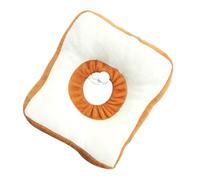HIAKDOFT Cat Collar M Size for 5-8 Lbs, Bread Shape Protective Kitten Collar with Toast Design, Pet Neck Cone for Post-surgery Safety and Healing