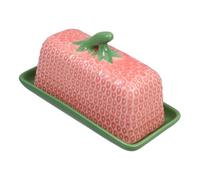 HIAKDOFT Ceramic Butter Dish with Lid for Countertop Storage Multifunctional Butter and Cheese Keeper for Home and Restaurant Use Stylish Minimalist Dairy Container