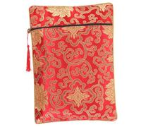 HIAKDOFT Chinese Style Brocade Embroidery Wrapping Bag for Buddhist Scriptures Durable Cloth Scripture Book Holder Pouch Compact and Easy to Clean Storage for Travel and Daily Use
