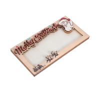 HIAKDOFT Christmas Wooden Cash Holder Lightweight Portable Money Envelope Wallet for Holiday Party Decorations Versatile Card Storage for Cash Business and Credit Cards Compact Travel