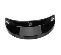 HIAKDOFT Classic Retro Motorcycle Helmet Visor with Three Clip Sun Shade Cool Protective Bike Helmet Accessory for Men and Women Black Finish