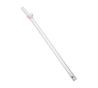 HIAKDOFT Clear Reusable Glass Straw for Smoothies and Bubble Tea Transparent Drinking Straw for Party and Home Use Lightweight Easy to Clean with Detachable Design Dishwasher Safe