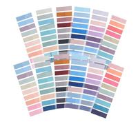 HIAKDOFT Color Sticky Index Tabs Portable Self Adhesive Handwritten Labels with Fine Adhesion Pastel Reading Page Markers for Books Office School and Highlighting Key Points
