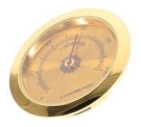 HIAKDOFT Compact Metal Guitar Hygrometer with Clear Display Portable Humidity for Acoustic and Folk Guitars Install Moisture Monitor Anti-crack Musical Instrument Accessory