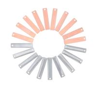 HIAKDOFT Copper and Zinc Electrode Strips for Fruit Battery Science Experiments Zinc Anode and Copper Materials for DIY Power Generation Educational Supplies