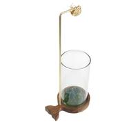 HIAKDOFT Creative Incense Holder Backflow Burner Holder Chinese Incense Burner Transparent Metal