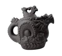 HIAKDOFT Creative Kung Fu Tea Pot Embossed Dragon Phoenix Zisha Clay Teapot Kettle with Ergonomic Handle for Home Tea Shops Restaurants