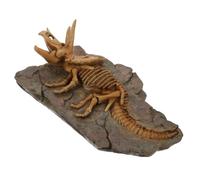 HIAKDOFT Creative Resin Dinosaur Wall Hanging Decor Pendant Brown Triceratops Model for Home and Shop Decoration Vivid Dinosaur Adornment with Realistic Design