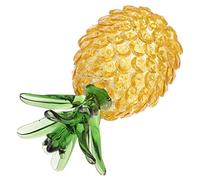 HIAKDOFT Crystal Pineapple Ornament Artistic Desktop Decoration for Home Office Handmade Fruit Decor with Bright Colors Suitable for Tabletop Photo Props and Holiday Scenes