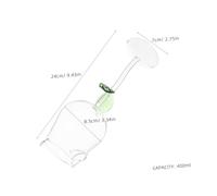 HIAKDOFT Delicate Rose Design Wine Glass Goblet Transparent Crystal Stemware for Parties Bars Cocktails Whiskey Holder Gift
