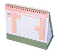 HIAKDOFT Desk Calendar Green Minimalist Stand Up Planner with Writable Surface Thick Paper for Office and Home Scheduling Dragon Year Monthly Organizer for Taking and Daily Planning