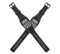 HIAKDOFT Digital Calculator Wristwatch, Portable and Sturdy Mathematical Operation Watch Resin Strap, Black, Pack, Suitable for Educational Use and Parties