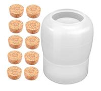 HIAKDOFT DIY Silicone Bottle Making Mold with Flexible Resin Jar Mold and Stoppers for Creative Epoxy Casting Easy Demolding Craft Kit for Unique Storage Jars and Gifts