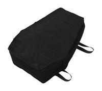 HIAKDOFT Dog Burial Bag Pet Coffin Bag Nonwoven Fabric Black Coffin Shaped Leak-proof Zippered Design with Handles for Safe Transport and Protective Use in Pet Loss Memorial Services