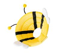 HIAKDOFT Dog Cone Collar Anti-lick Recovery Collar Yellow Design Medium Size 5-10 Lbs Pet Neck Circle for Post-surgery Dogs and Cats