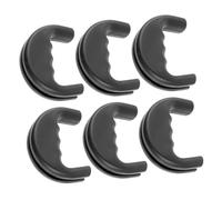 HIAKDOFT Dog Leash Handle Set 6pcs with Rubber Grip, Sturdy Traffic and Training Leash Handles, Short Size 11x8cm for Pet Walking and Pulling Control in Outdoor Use