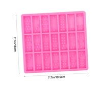 HIAKDOFT Domino Silicone Mold for Cake Decoration Flexible Fondant Baking Mould Safe Food-Grade Material Easy to Clean Oven Dishwasher Refrigerator Safe for Unique Cupcake Toppers