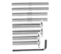 HIAKDOFT Double End Threaded Steel Bolts Kit for Cat Scratching Post Repair Fully Threaded Screws with Hex Key Multiple for Secure Assembly and Easy Installation