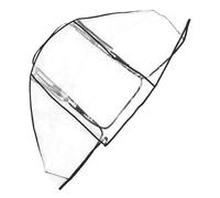 HIAKDOFT Double Pushchair Rain Cover and Windproof Protector for Twins, Large Baby Stroller Shield with Dustproof and Waterproof Material, Suitable for Outdoor Travel and All-Weather Use