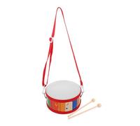 HIAKDOFT Double-sided Wooden Drum with Mallets Lightweight Hand Beat Percussion Instrument for Portable Musical for Early Education and Birthday