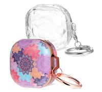 HIAKDOFT Earbud Case and Wireless Earphone Case for True Wireless Earbuds 2 Pro, Printed Protective Shell with Shockproof Design and Zipper Closure, Portable Organizer Suitable for Travel a