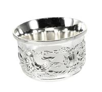 HIAKDOFT Embossed Metal Wine Cup Vintage Style Reusable Drinkware for Parties Weddings Banquets Suitable for Wine Whiskey Liquor Tea Juice Cocktails