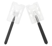 HIAKDOFT Extendable Parking Card Holder Rod Set for Car Parking Permit and White for Security Booth