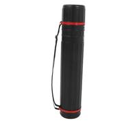 HIAKDOFT Extendable Plastic Mailing Tube with Carrying Strap Blueprint and Document Storage Tube Telescopic Map Storage Container for Travel and Shipping Black Medium Small
