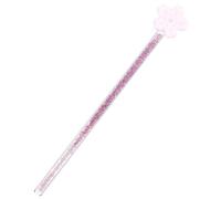 HIAKDOFT Flower Design Glass Stirring Rod Long Handle Heat Resistant Mixing Stick for Juice Coffee Cocktail Bar Home Kitchen Portable Elegant Drink Stirrer