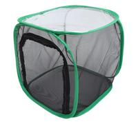 HIAKDOFT Foldable Insect Net Cage with Green Edges Transparent Butterfly Observation Box for Plant Greenhouse and Reusable Insect Incubator Portable Mesh Shelter for Outdoor Learning and