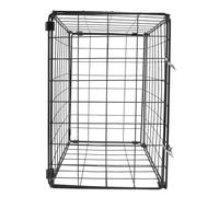 HIAKDOFT Foldable Iron Cat Cage Car Pet Carrier Practical Household Cat Enclosure Space for Kitten Blow-dry and Play Indoor Pet Crate