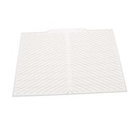 HIAKDOFT Foldable Silicone Dish Drying Mat with Drain Lip for Kitchen Sink Countertop Heat Resistant Large Drying Pad Space-Saving Foldable Design for Quick Air Circulation and Efficient