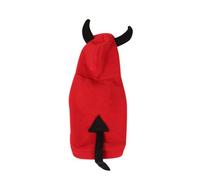 HIAKDOFT Halloween Pet Devil Costume Warm Three-dimensional Pet Party Clothes Small Size Winter Dog Outfit for Puppies and Small Dogs